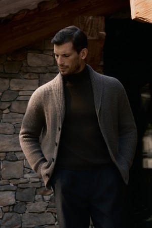 (M) 마엔 로얄 알파카 가디건 2color