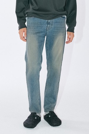 Tin Washed Tapered Denim Pants