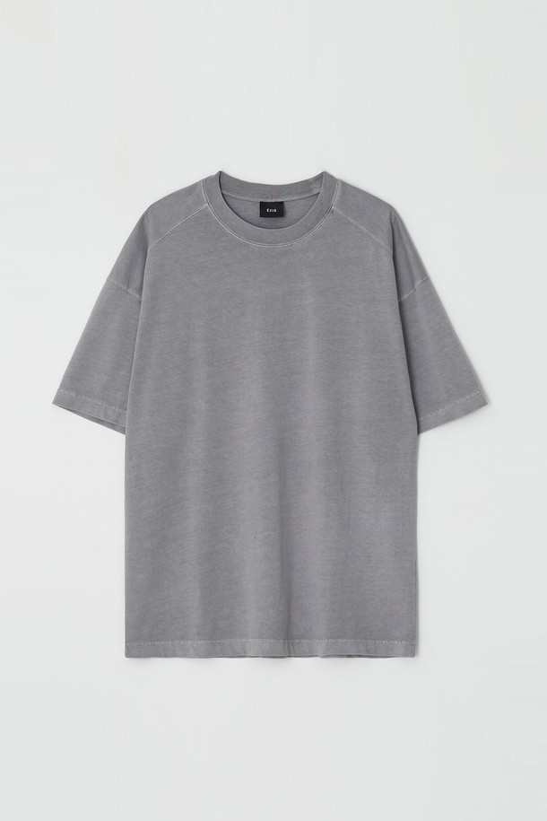 EZIO - 반팔티셔츠 - Pigment OverFit T-Shirts_Grey