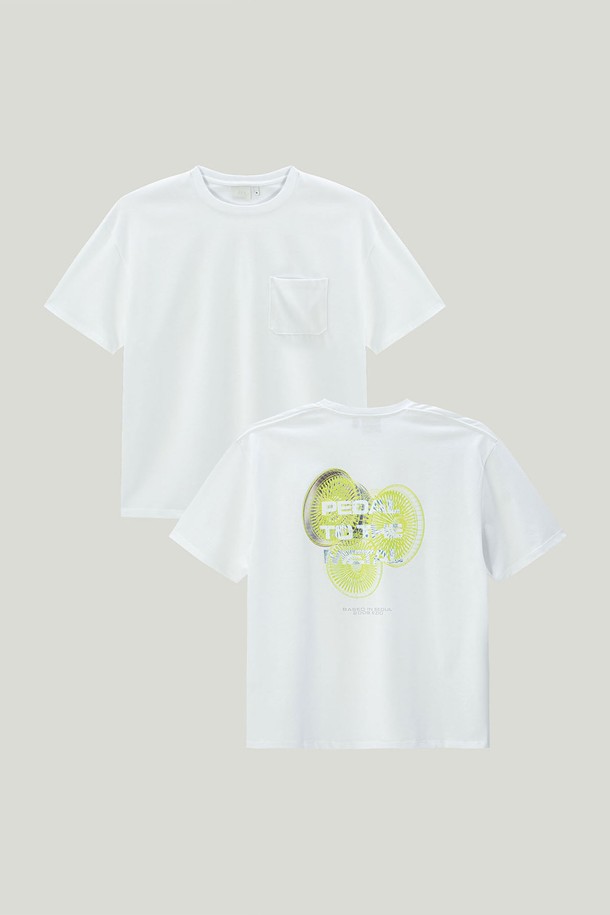 EZIO - 반팔티셔츠 - Graphic T-Shirt_White Wheel