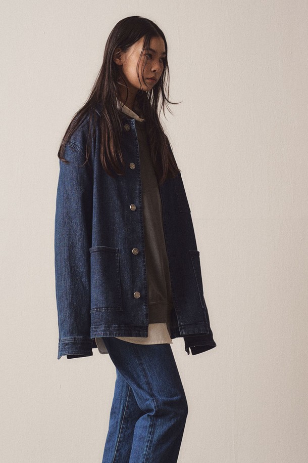 EZIO WOMEN - 자켓 - W Out Pocket Denim Indigo Jacket