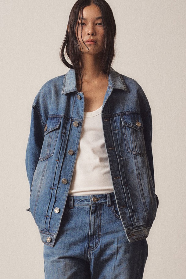 EZIO WOMEN - 자켓 - W Blue Washed Denim Jacket