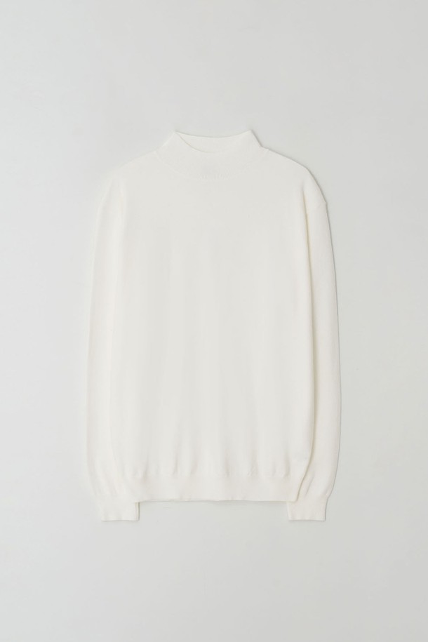 EZIO - 스웨터 - Standard Fit Basic Half-Turtleneck_Ivory