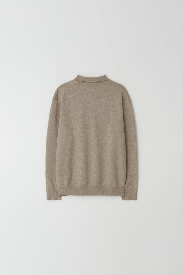 EZIO - 스웨터 - 3 Buttons Collar Knit_Beige