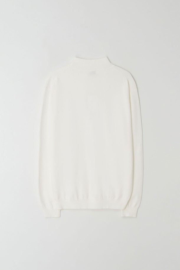 EZIO - 스웨터 - Standard Fit Basic Half-Turtleneck_Ivory