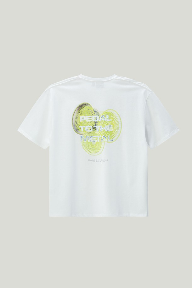 EZIO - 반팔티셔츠 - Graphic T-Shirt_White Wheel