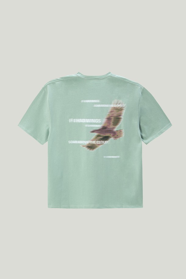 EZIO - 반팔티셔츠 - Graphic T-Shirt_Mint Eagle