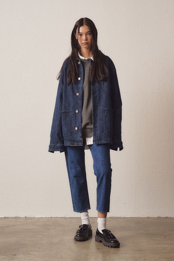 EZIO WOMEN - 자켓 - W Out Pocket Denim Indigo Jacket