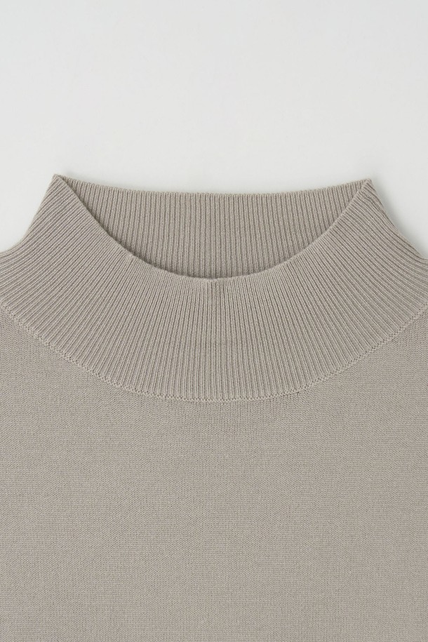 EZIO - 스웨터 - Standard Fit Basic Half-Turtleneck_Camel