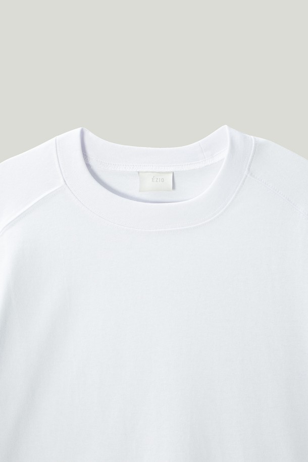 EZIO - 반팔티셔츠 - Basic Graphic T-Shirt_White Wheel