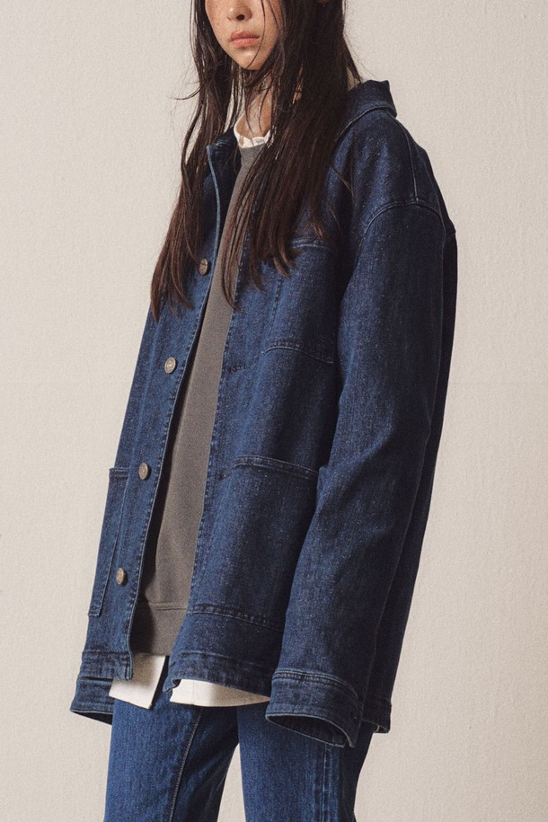 EZIO WOMEN - 자켓 - W Out Pocket Denim Indigo Jacket