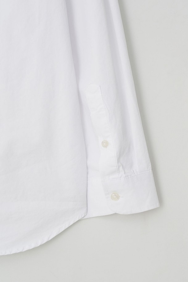 EZIO - 긴팔셔츠 - Simple Oversize twill shirt_White