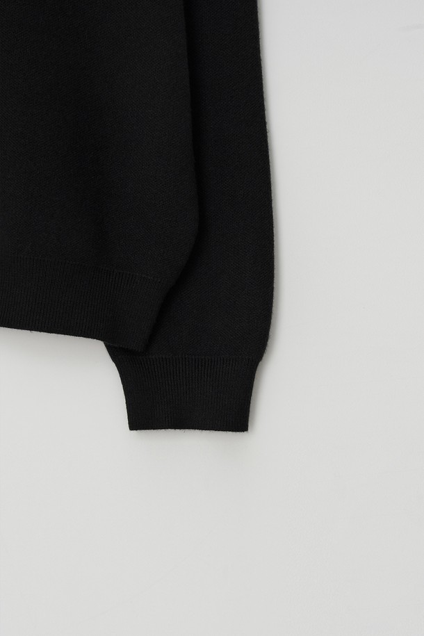 EZIO - 가디건 - Minimal 2-way Zip-up Cardigan_Black