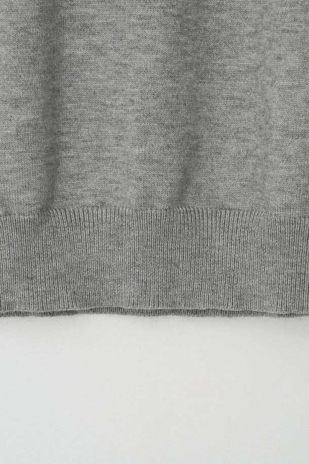 EZIO - 스웨터 - Standard Fit Basic Half-Turtleneck_Grey