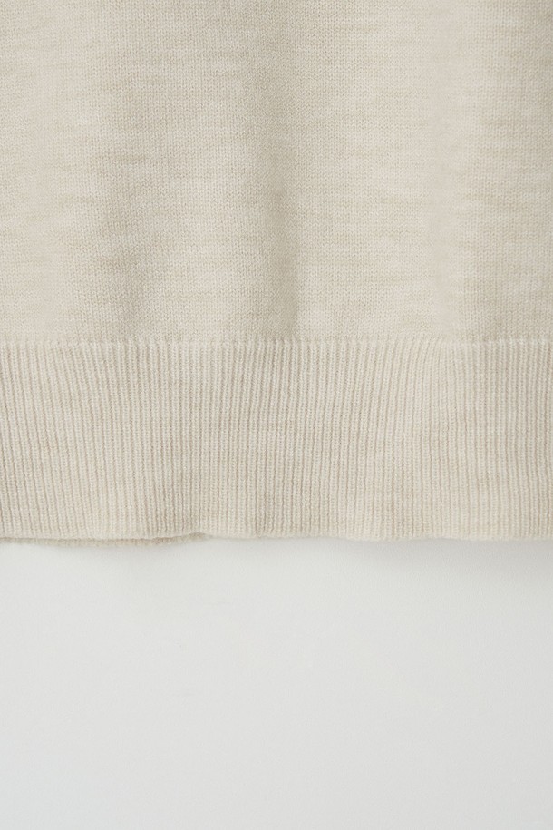 EZIO - 스웨터 - Standard Fit Basic Half-Turtleneck_Beige