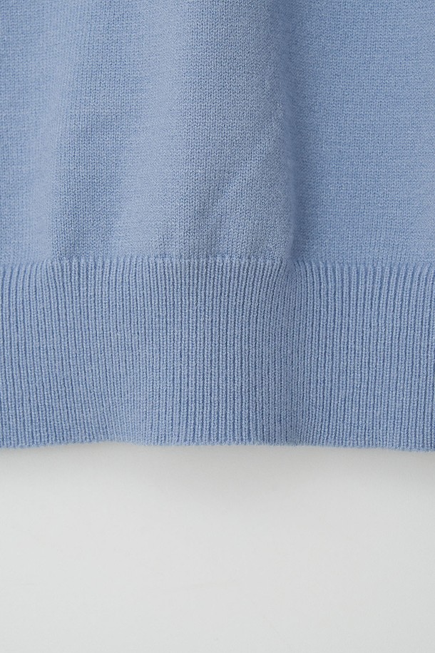 EZIO - 스웨터 - Standard Fit Basic Half-Turtleneck_Sky Blue