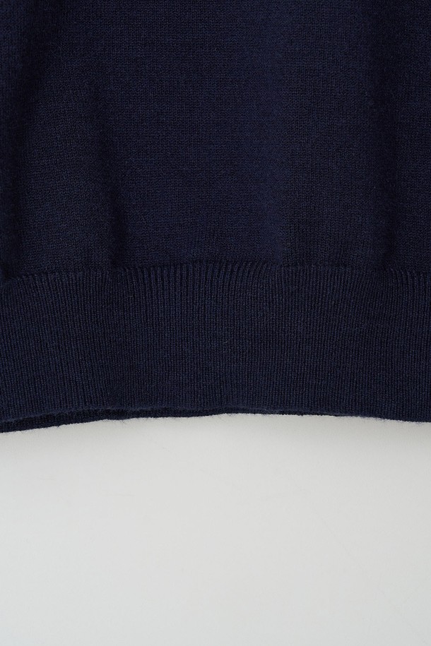 EZIO - 스웨터 - Standard Fit Basic Half-Turtleneck_Navy