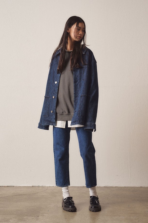 EZIO WOMEN - 자켓 - W Out Pocket Denim Indigo Jacket