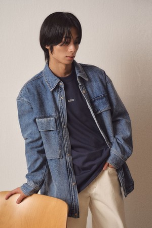 Hidden Blue Denim Shirket