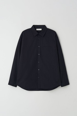 Simple Oversize twill shirt_Navy