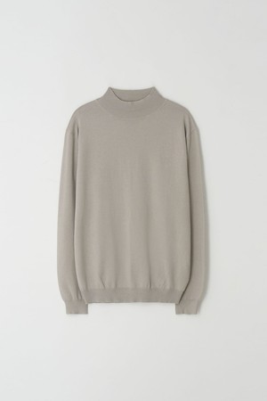 Standard Fit Basic Half-Turtleneck_Camel