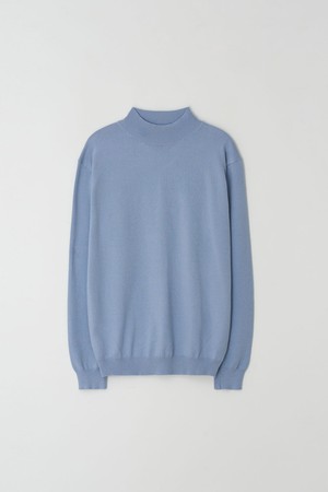 Standard Fit Basic Half-Turtleneck_Sky Blue