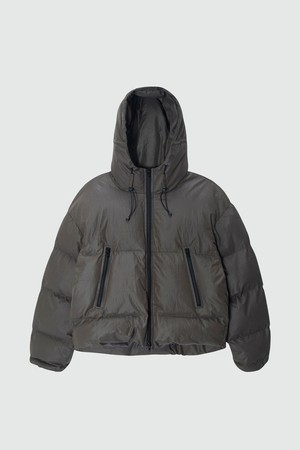 Mountain Short Puffer hoodie Padding_Charcoal