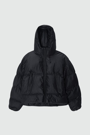 Mountain Short Puffer hoodie Padding_Black