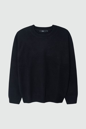 Soft Plain Round Knit_Black