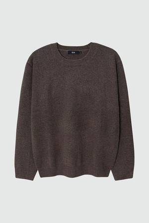 Soft Plain Round Knit_Brown