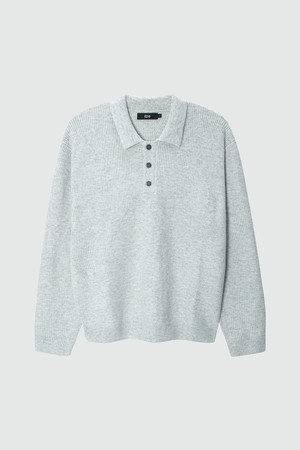 Loose Fit Daily Collar Knit_Light Grey