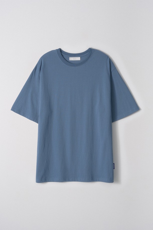 EZIO - 반팔티셔츠 - Essence Basic T-shirt_Blue