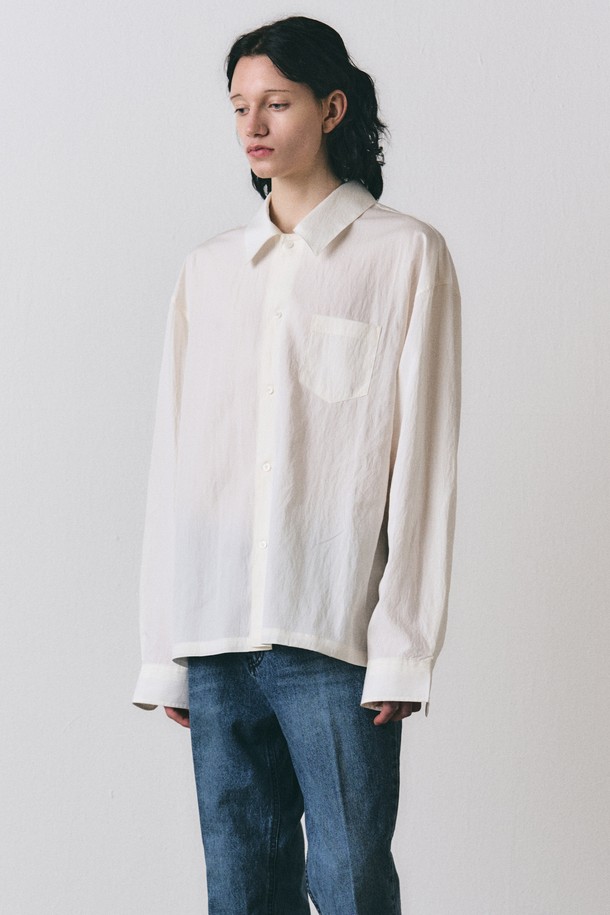 EZIO - 긴팔셔츠 - Mooc Soft Shirt_Ivory