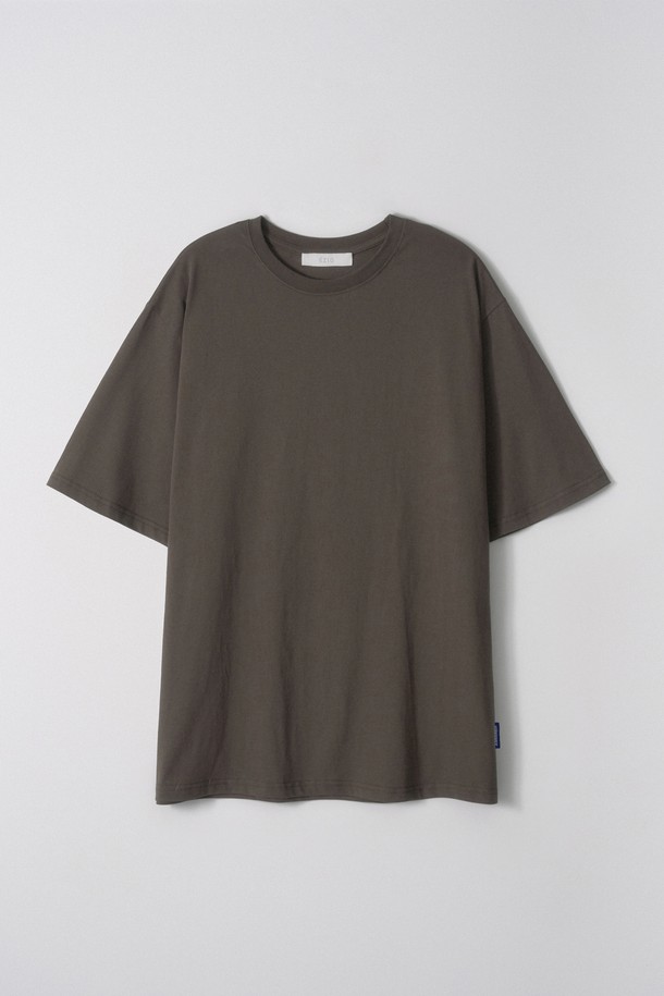 EZIO - 반팔티셔츠 - Essence Basic T-shirt_Brown