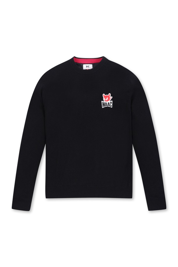 WAAC - 니트 - Men Wool Lining Crew Neck Sweater