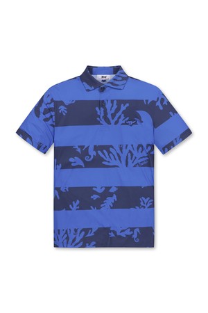 [Athletic FIT] WAAC Men's Ocean Block SS Polo