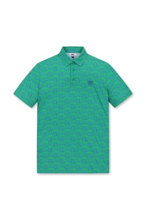 [Athletic FIT] WAAC Men's Logo Print SS Polo