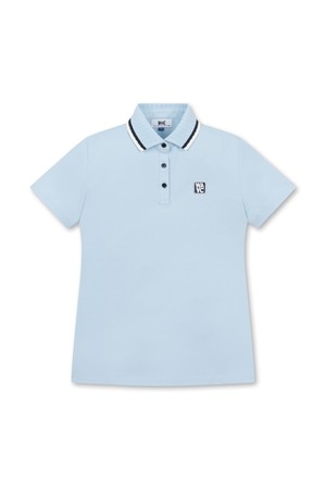 [Athletic] WAAC Women's Rib Collar SS Polo