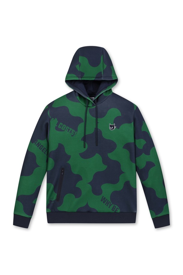 WAAC - 긴팔티셔츠 - Men Camo Print Sweatshirt Hoodie