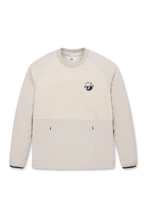 WAAC - 긴팔티셔츠 - Men Woven Hybrid Fleece Pullover