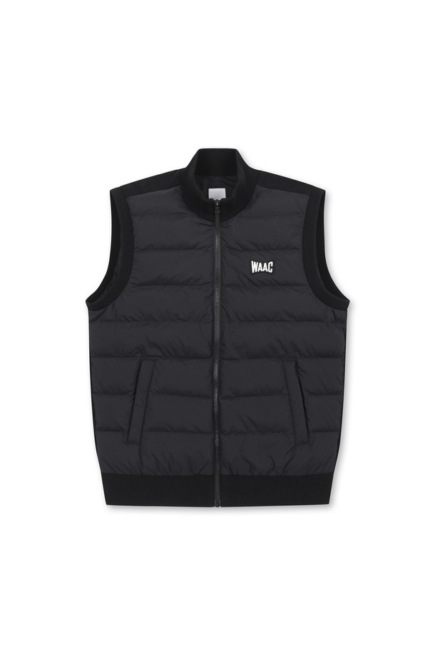 WAAC - 베스트 - Men Knit Hybrid Zip-up Vest