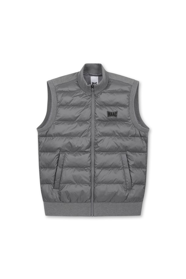 WAAC - 베스트 - Men Knit Hybrid Zip-up Vest