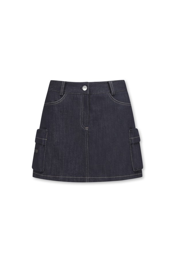 WAAC - 스커트 - Women Denim Multi Pocket Skirt