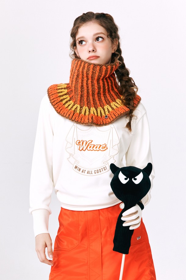 WAAC - 긴팔티셔츠 - Women Denim-like high-neck sweatshirts