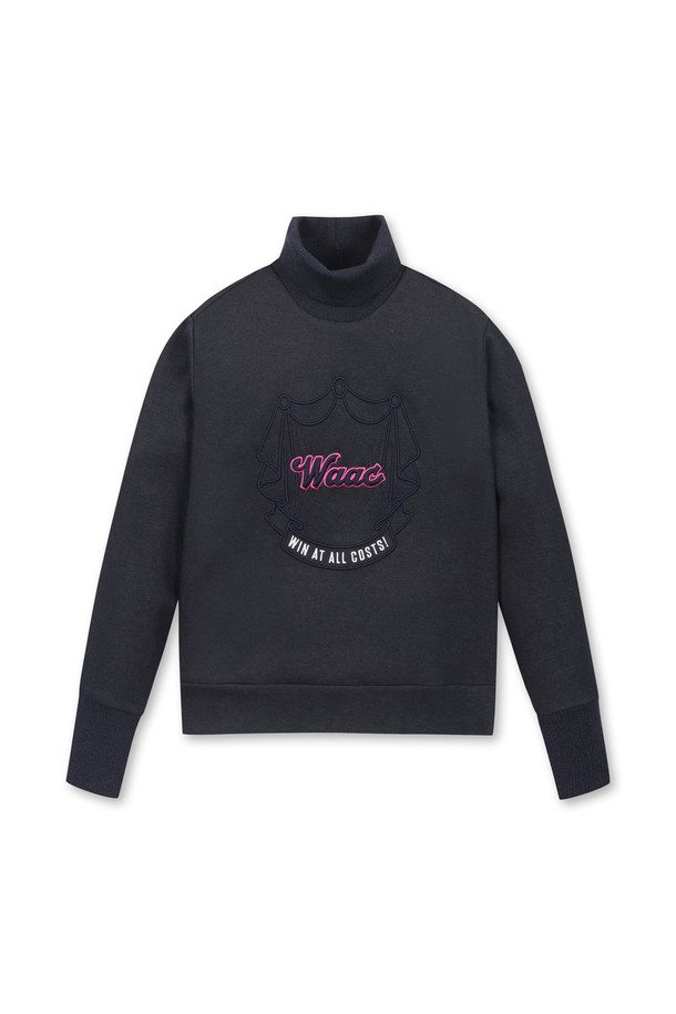 WAAC - 긴팔티셔츠 - Women Denim-like high-neck sweatshirts