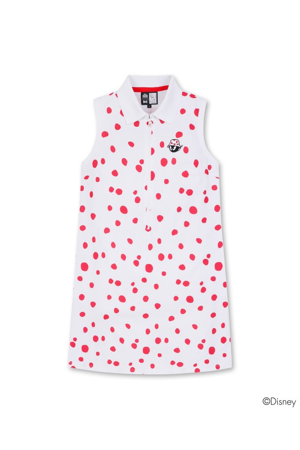 WAAC - 원피스 - Women Dalmatian Pattern Polo Dress