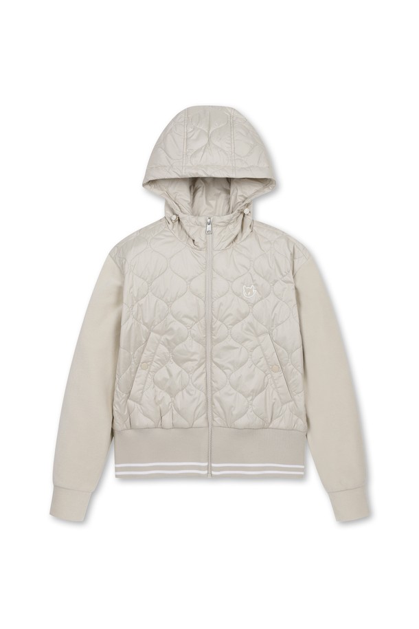 WAAC - 다운/패딩 - Women Padded hoodie wedge jumper