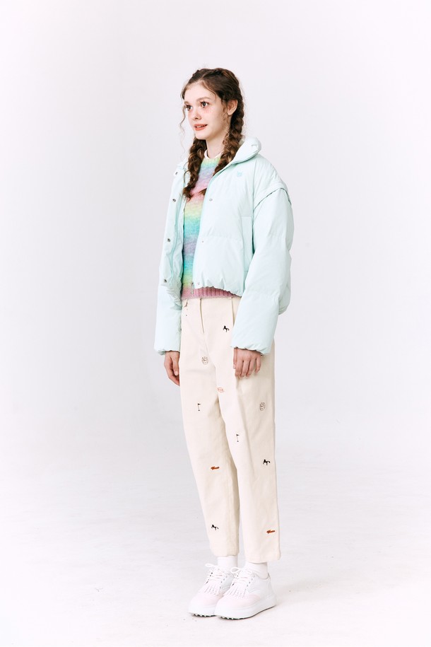 WAAC - 롱팬츠 - Women Embroidery Tapered Pants