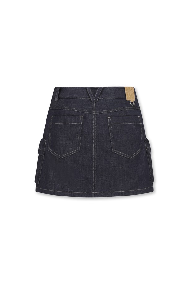 WAAC - 스커트 - Women Denim Multi Pocket Skirt