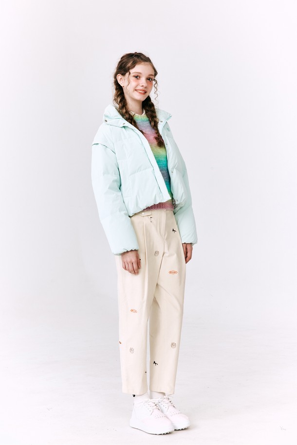 WAAC - 롱팬츠 - Women Embroidery Tapered Pants